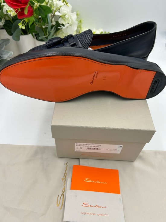 Santoni Andrea Loafers  Size 12 US    Made in Italy main image 7